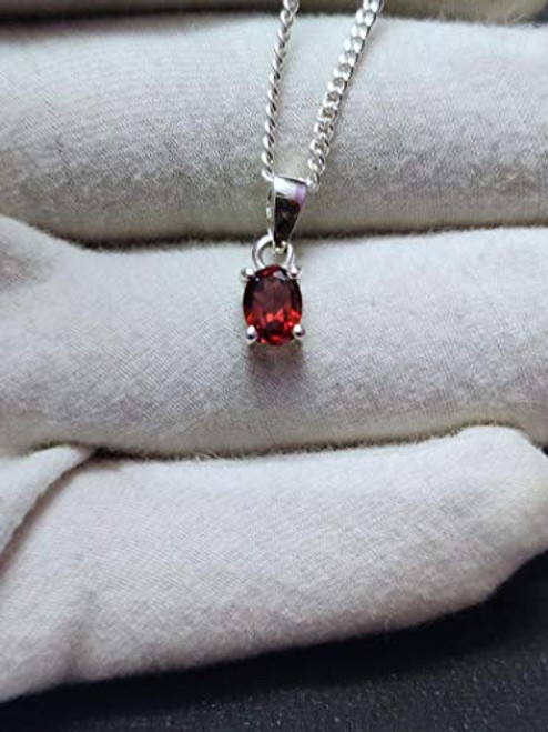 Garnet Pendant Necklace Sterling Silver Red Garnet Necklace 5x7 mm Oval 0.8 Ct Garnet Necklace Natural Garnet January Birthstone Pendant Garnet Pendant Necklace Sterling Silver Red Garnet Necklace 5x7 mm Oval 0.8 Ct Garnet Necklace Natural Garnet January Birthstone Pendant