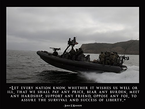 Navy Seals Poster Inspirational Poster John F. Kennedy Poster 18x24