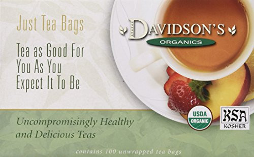 Davidson's Tea Decaf Vanilla, 100-Count Tea Bags