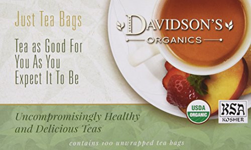 Davidson's Tea Decaf Wild Strawberry, 100-Count Tea Bags
