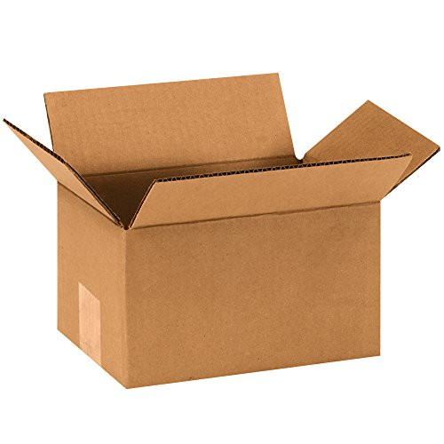 Boxes Fast BF965 Cardboard Boxes, 9" x 6" x 5", Single Wall Corrugated, for Packing, Shipping, Moving and Storage, Kraft (Pack of 25)