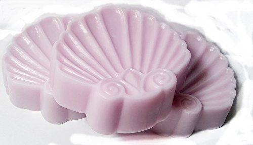 3 Seashell Soaps Gift Set _ Fresh Cut Rose Scent Shea Butter Goat Milk Soap
