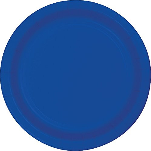 Creative Converting Touch of Color 24 Count 10.25" Banquet Plate, Cobalt