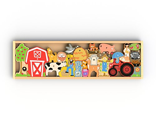 BeginAgain - Farm A to Z Puzzle and Playset, Make Learning Fun and Help Spark Your Child's Imagination, Educational Alphabet Puzzle (For Kids 3 and Up) BeginAgain - Farm A to Z Puzzle and Playset, Make Learning Fun and Help Spark Your Child's Imagination, Educational Alphabet Puzzle (For Kids 3 and Up)