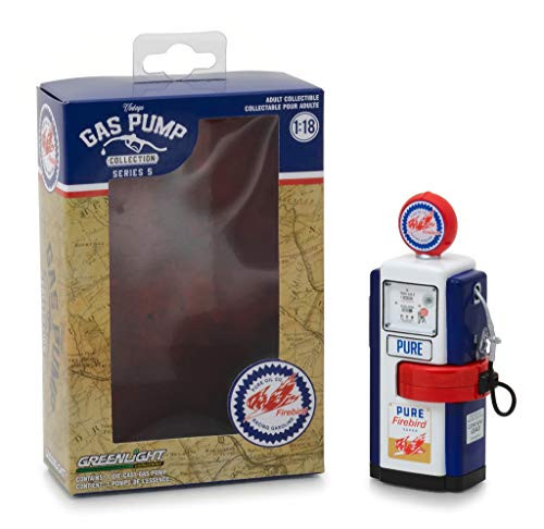 1948 Wayne 100_A Pure Firebird  Racing Fuel Gas Pump Replica Vintage Series 5 1 18 Diecast Model by Greenlight 14050 B