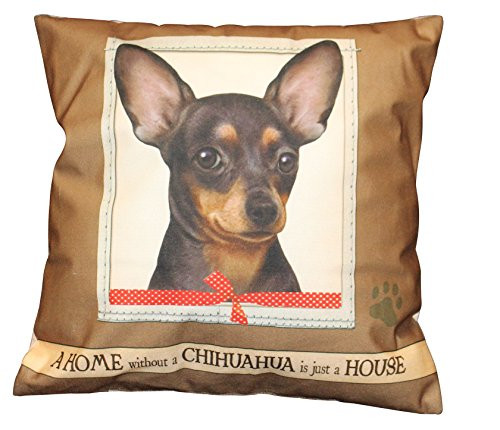 E and S Pets 600_11 Ultra Soft 16 inch x 16 inch  Chihuahua Gift Pillow