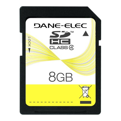Dane_Elec 8 GB Class 4 SDHC Flash Memory Card DA_SD_8192_R