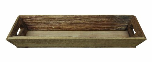 Creative Co-op Brown Rectangle Decorative Wood Tray