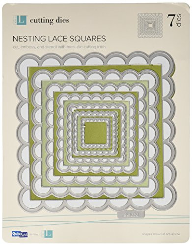 QUICKUTZ We R Memory Keepers Nesting Lace Squares Cookie Cutter Die