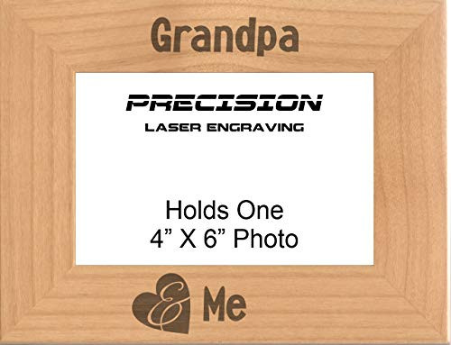 Grandpa and Me Engraved Wood Picture Frame _ 4x6 5x7 _ Grandfather Gift_ Dad Gift_ Gift from Granddaughter_ Gift from Grandson_ Fathers Day