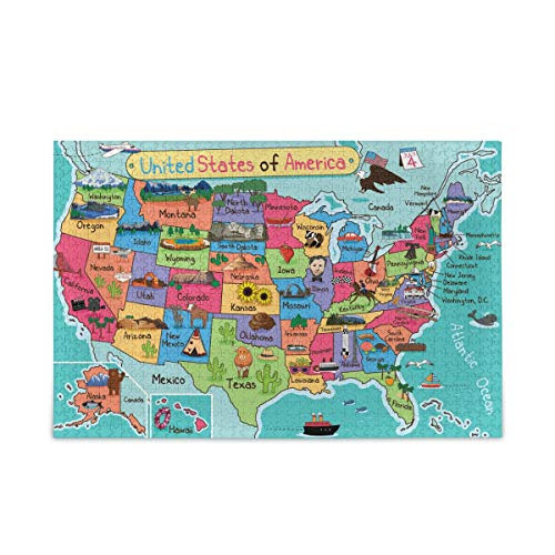 USA Map Puzzle 500 Piece Jigsaw Puzzle Kids Adult  Jigsaw Puzzle_f_
