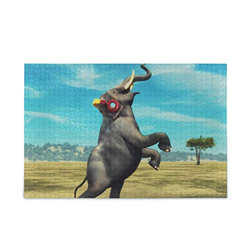 Elephant With Headphones Puzzle 500 Piece Jigsaw Puzzle Adult  Jigsaw Puzzle_f_