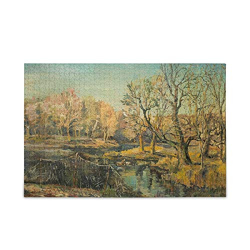 Oil Painting Autumn Landscape Puzzle 500 Piece Jigsaw Puzzle Adult  Jigsaw Puzzle_l_