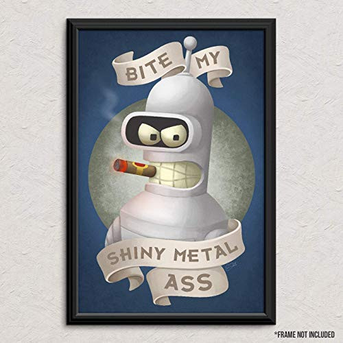 Bender _ Futurama _ Original Art Poster Print