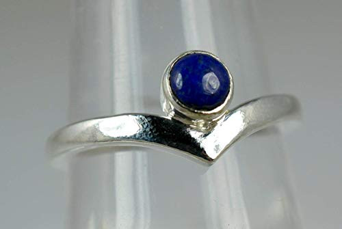 Lapis Lazuli Ring_ Lapis Lazuli Silver Ring_ 925 Sterling Silver_ Gemstone Ring_ Silver Ring_ Lapis Silver Ring_ Blue Ring Size 3_14 US