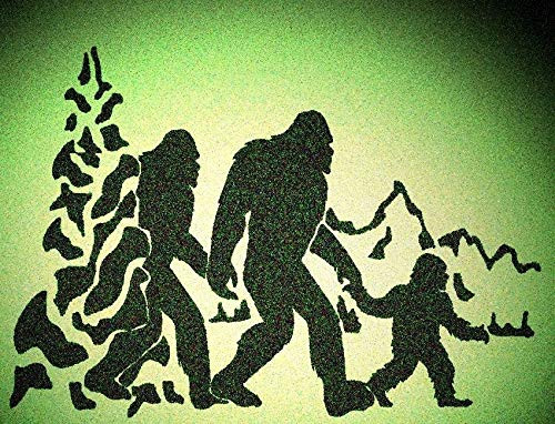 Bigfoot Sasquatch Family Yeti Stencil Mylar Stencils