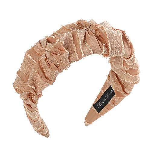 Pleated Solid Color Headband Satin Bezel Turban For Women Wide Size Hairbands Girls Accessories Hair Hoop Jewelry_L Pleated Solid Color Headband Satin Bezel Turban For Women Wide Size Hairbands Girls Accessories Hair Hoop Jewelry_L