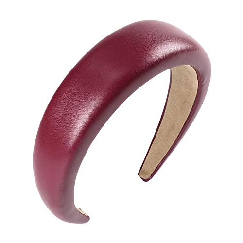 Leather Sponge Padded Headband Fashion Hairband Bezel Turban Elegant Women Girls Hair Accessories Hoop_G