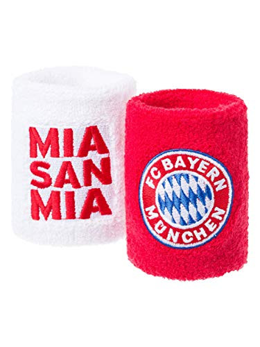 FC Bayern Munich Wristbands _Pack Of 2_ _One Size_ _Red White_