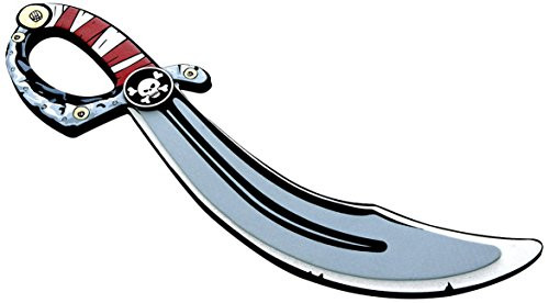 Liontouch Pirate Sabre, Medieval Fantasy for Kids, Pirate Red Stripe, EVA Foam