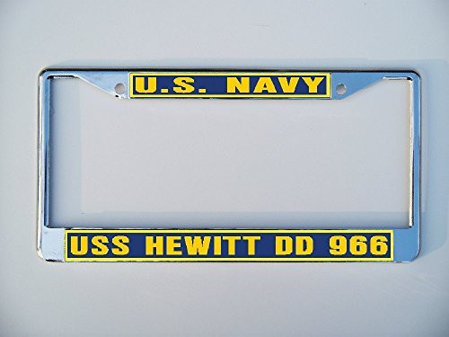 C  and  K Distributing USS Hewitt DD 966 License Plate Frame