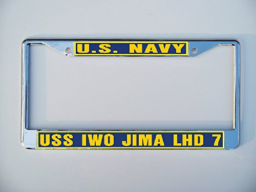C  and  K Distributing USS IWO JIMA LHD 7 License Plate Frame