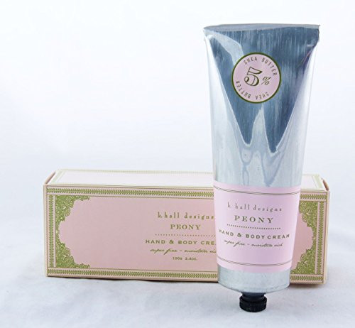 K. Hall Designs Hand and Body Cream in Tube _ Peony 3.4oz