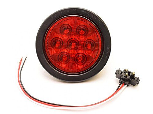 Rigid Hitch 4 Inch Round L.E.D. Stop Turn Tail Light Kit _5624156_K_ _ Single