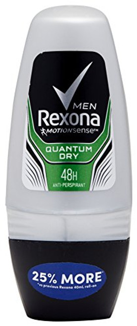 Rexona Men Quantum Dry Anti Antiperspirant Deodorant Dry 48H Protection 50ml x 4pcs