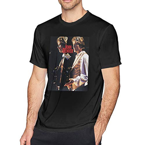 John Denver The Wildlife Concert T Shirt Mens Short Sleeves Round Neck Cotton Tees Black