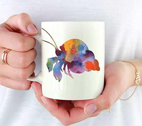 Hermit Crab Mug _ Pet Hermit Crab Lover Coffee Mug _ 11 oz _ Unique Hermit Crab Gifts
