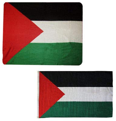 K's Novelties Wholesale Combo Palestine Country 50 inch x60 inch  Fleece  and  3'x5' Polyester Flag