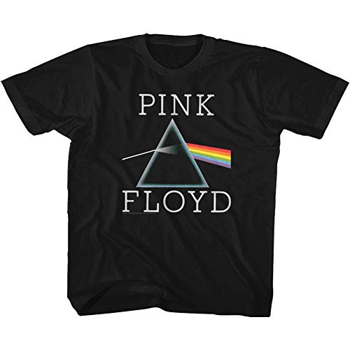 A and E Designs Pink Floyd Toddler T_Shirt Prism Logo Black Tee_ 4T