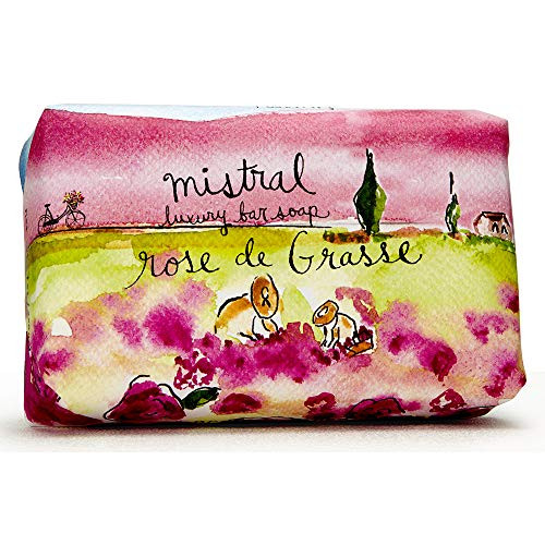 Mistral Bar Soap Organic_ Rose de Grasse_ 2 Bars Mistral Bar Soap Organic_ Rose de Grasse_ 2 Bars