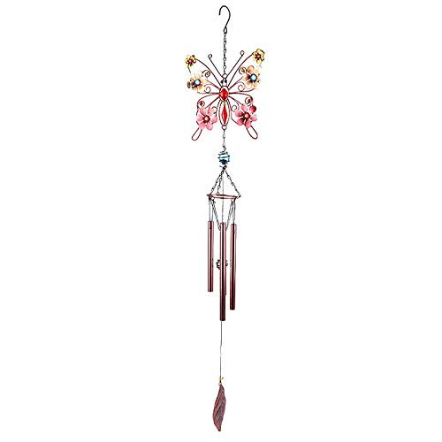 yijiwei Wind Chimes Outdoor Wind Chimes for Outside Butterfly Wind Chimes Garden Decor Gifts for Kids Wind Chimes Pendants _B_
