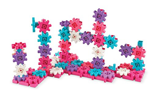 Learning Resources Gears! Gears! Gears! Deluxe Building Set, 100 Pieces, Pink
