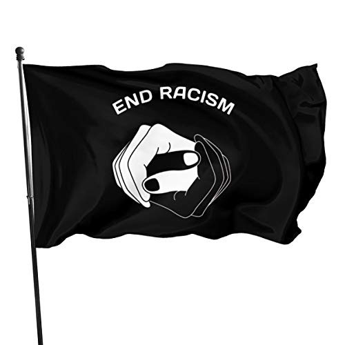 MMJ End Racism Flags 3x5 Foot American Us Polyester Flag
