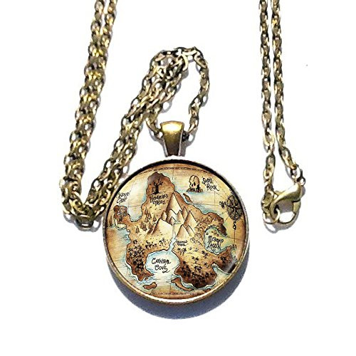 Neverland Map necklace _ Peter Pan