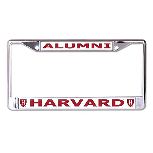 Harvard University Alumni H Logo Chrome License Plate Frame