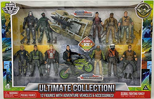 New THE CORPS TIME Crisis_ THE CORPS VS. The Curse_ Ultimate Collection 12 Figures with Adventure Vehicles  and  Accessories_ Sand Rail Assault Buggy_ Speed Bike EXTREMEM Pursuit Vehicle