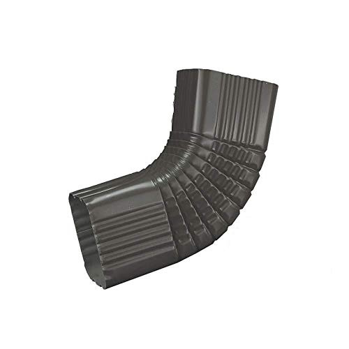 Aluminum Downspout Elbow 3 inch  x 4 inch  Type inch B inch  75  _Degree_ _ Elbow _ Bronze Color