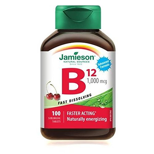 Jamieson Vitamin B12 Methylcobalamin Fast Dissolving Sublingual Tablets_ 1_000 mcg_ 100 sublingual Tablets Jamieson Vitamin B12 Methylcobalamin Fast Dissolving Sublingual Tablets_ 1_000 mcg_ 100 sublingual Tablets