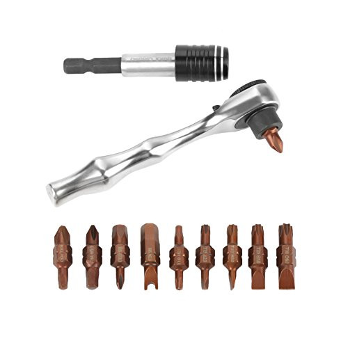 12pcs Socket Wrench Double Headed Screwdriver Bits Set Portable 1 4  Ratchet Socket Wrench Multifunctional Hand Repair Tool