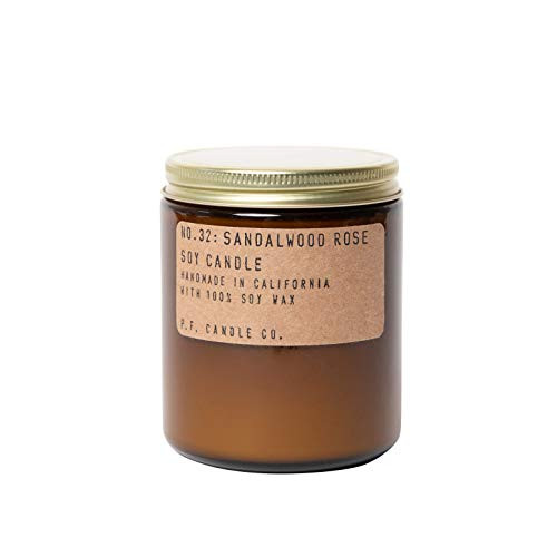 P.F. Candle Co. Sandalwood Rose Standard Soy Candle _7.2 oz_