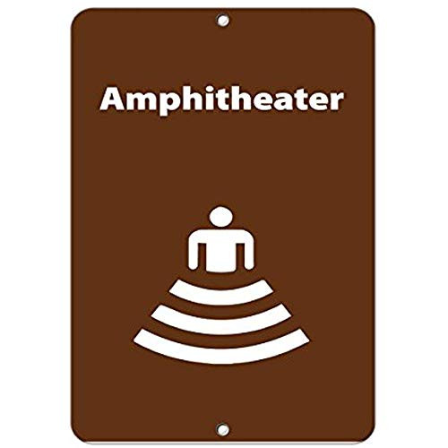 Amphitheater Activity Sign Park Signs Park Guide A_B_C Aluminum Sign