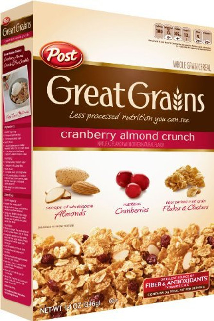 Great Grains Cranberry Almond Crunch_ 14_ounce _Pack of 2_ Great Grains Cranberry Almond Crunch_ 14_ounce _Pack of 2_