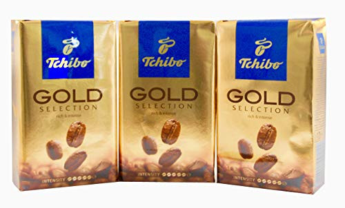 TCHIBO GOLD SELECTION GROUND COFFEE _ Medium to Full intensity _ 8.8 oz _Pack of 3_