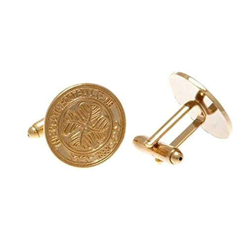 Celtic F.C. Men's Gold Plated Cufflinks Official Merchandise