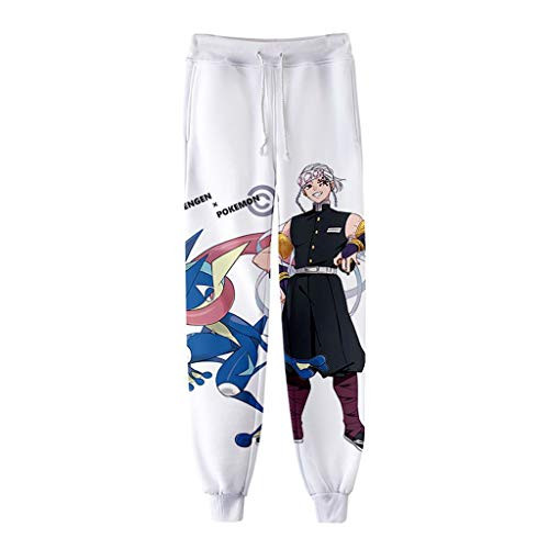 New Demon Slayer Sweatpants Tanjiro Nezuko Giyuu Zenitsu 3D Anime Hoodie Sweat Pants Joggers Trousers for Men Fans _K_M_