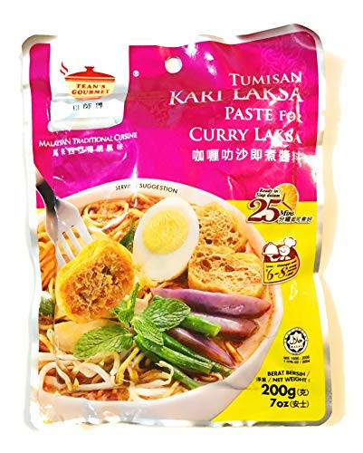 Teans Gourmet Paste For Curry Laksa 7 Oz_2 Pack_